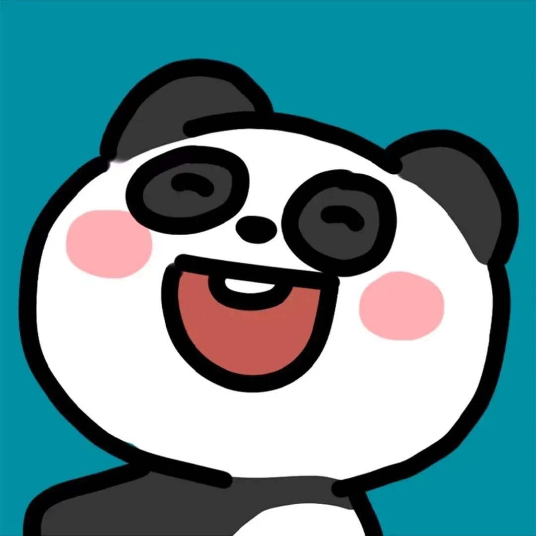 熊猫可爱四人闺蜜头像动漫闺蜜头像