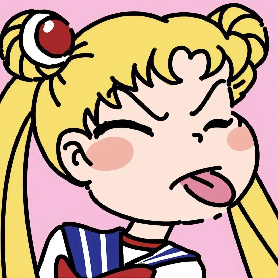 可爱三人闺蜜头像动漫闺蜜头像美少女战士头像