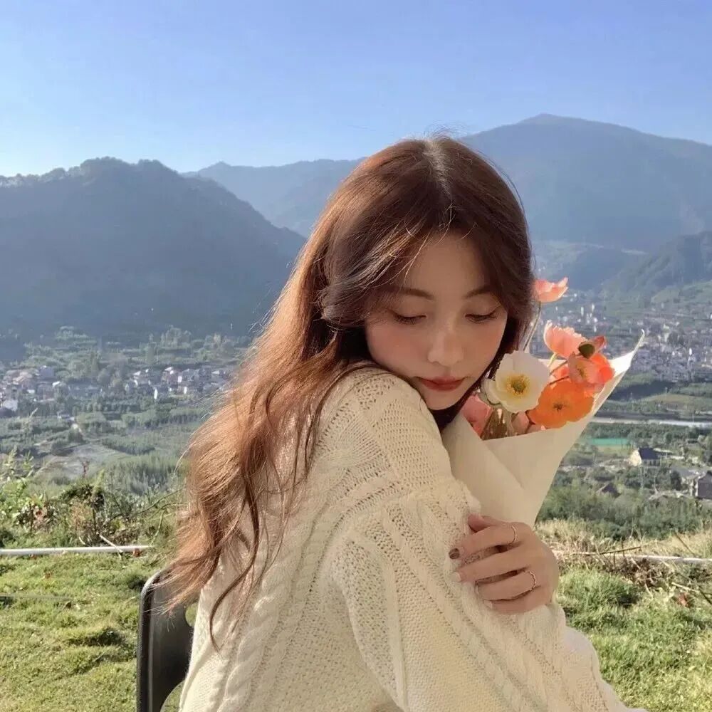 鲜花女生头像