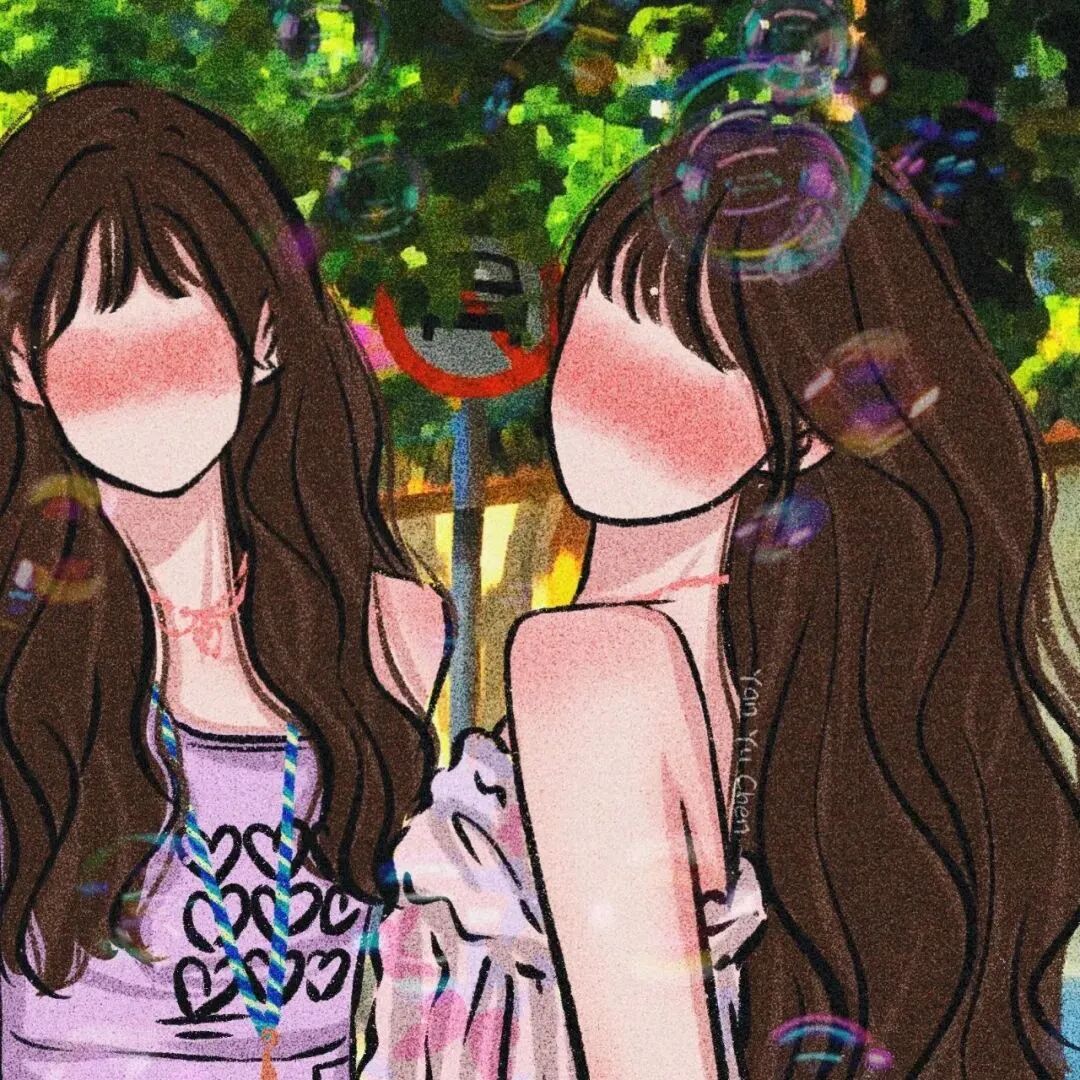 二人闺蜜头像动漫闺蜜头像