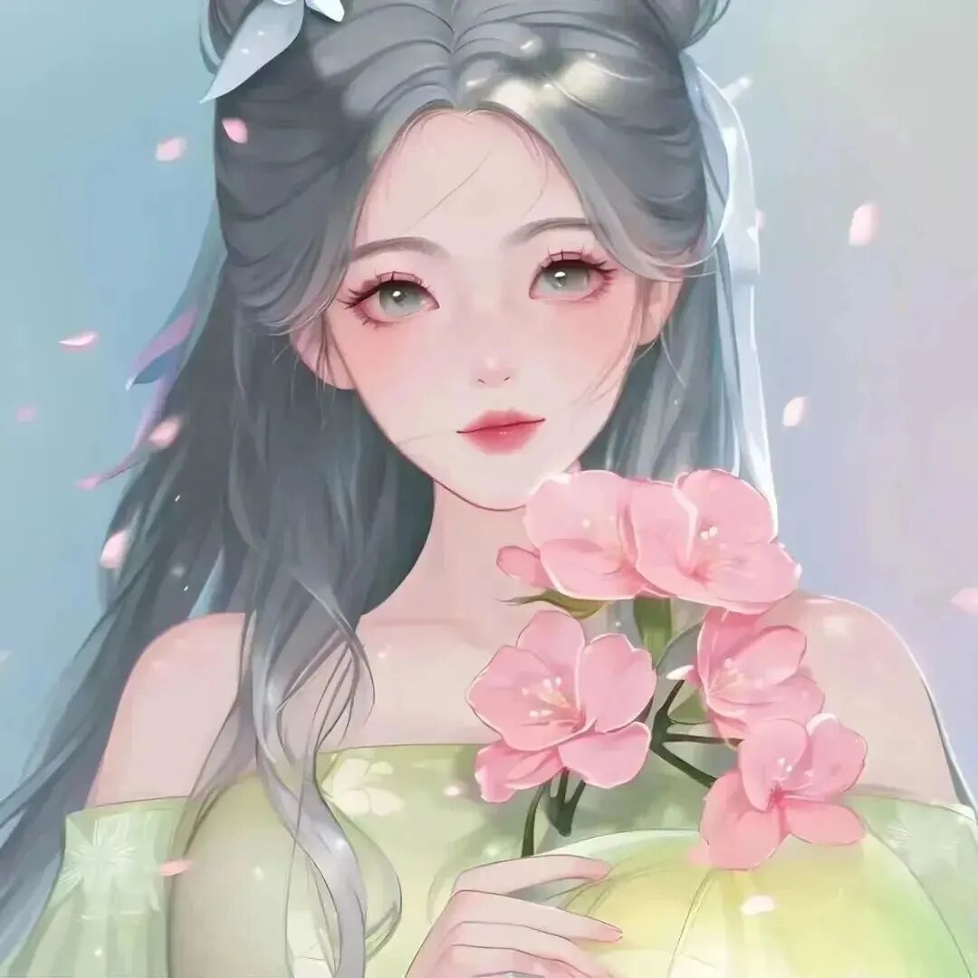 鲜花动漫头像女手绘头像女