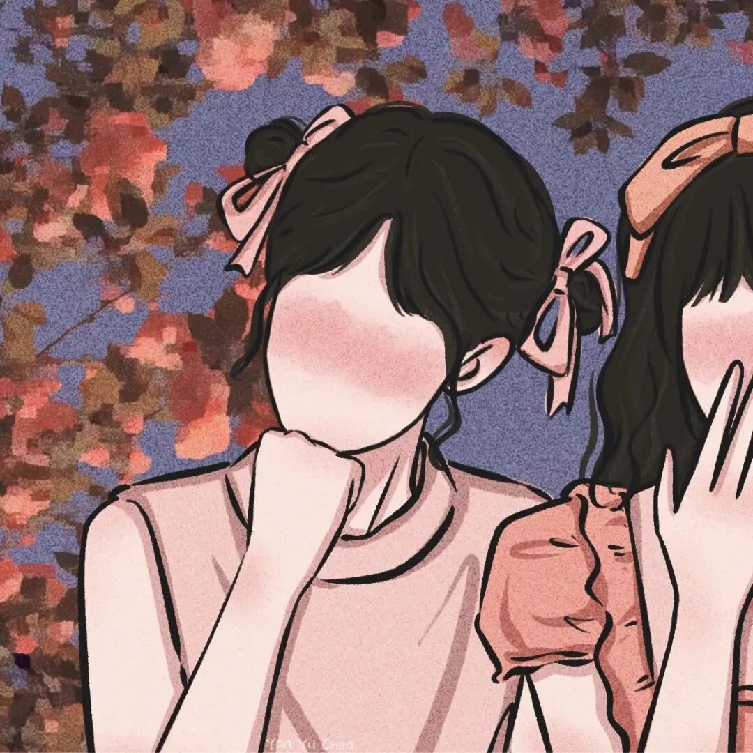 二人闺蜜头像动漫闺蜜头像