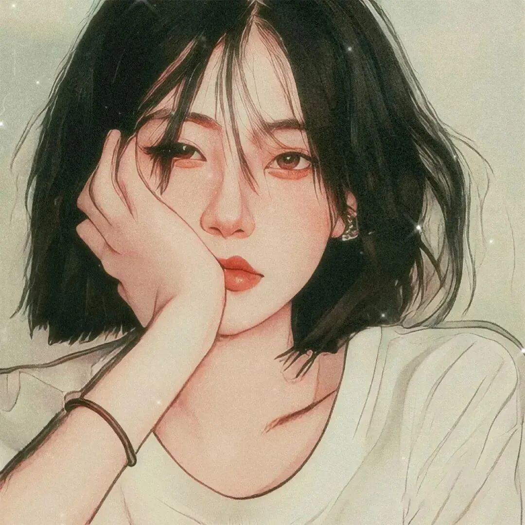 四人闺蜜头像手绘闺蜜头像文艺闺蜜头像