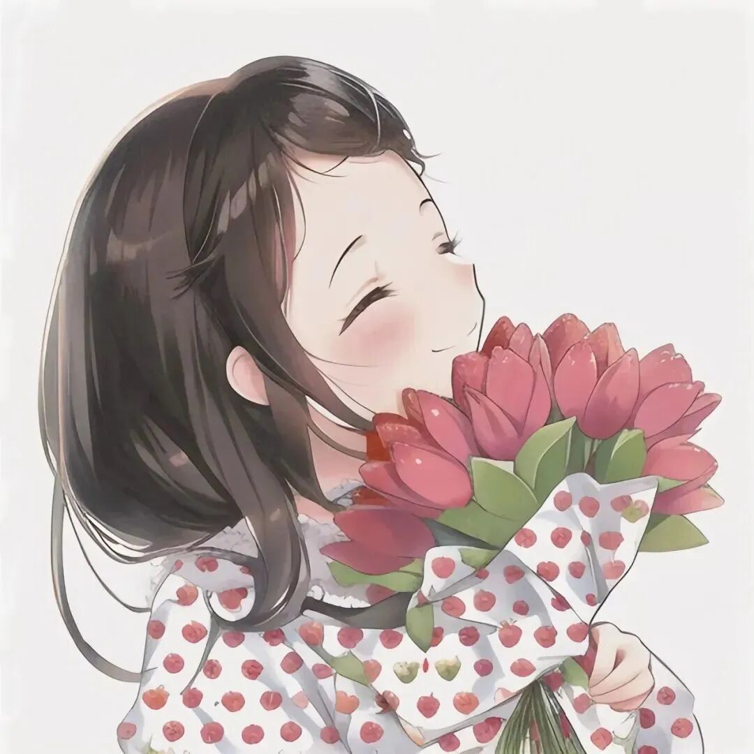 四人闺蜜头像动漫闺蜜头像鲜花闺蜜头像