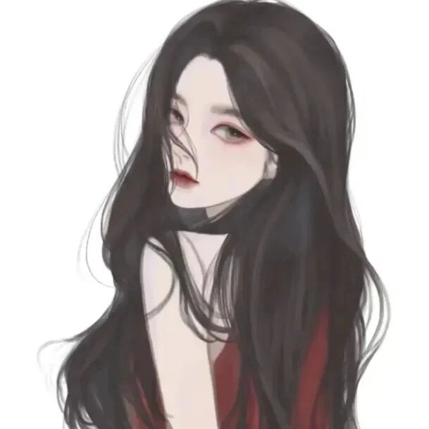 喜庆新年手绘动漫头像女