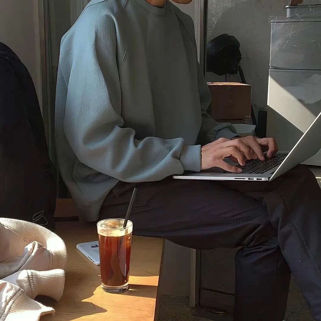 办公小众不露脸男生头像