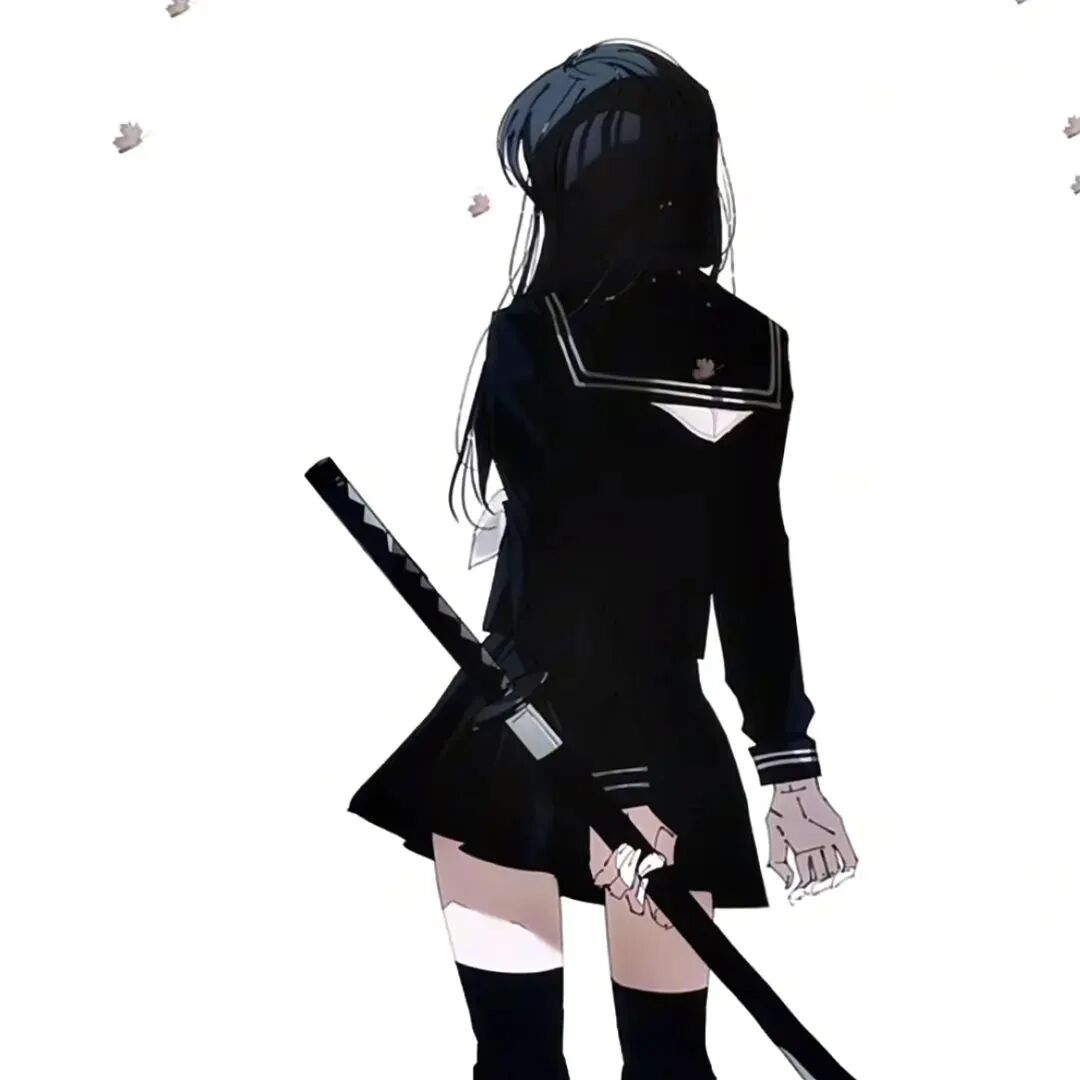 白底个性动漫头像女
