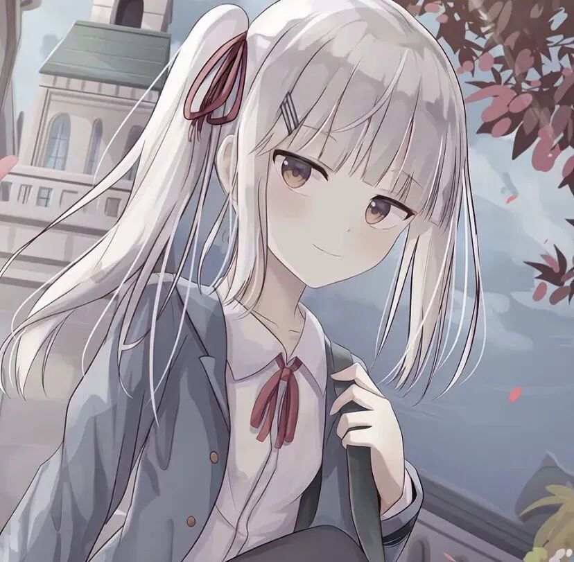 学院风动漫头像女