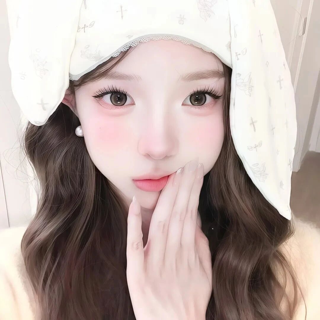 怼脸捂嘴甜妹女生头像