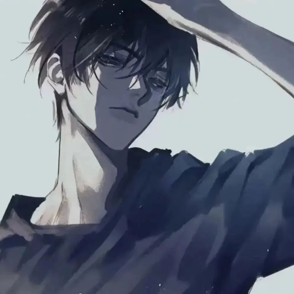 孤独感动漫头像男