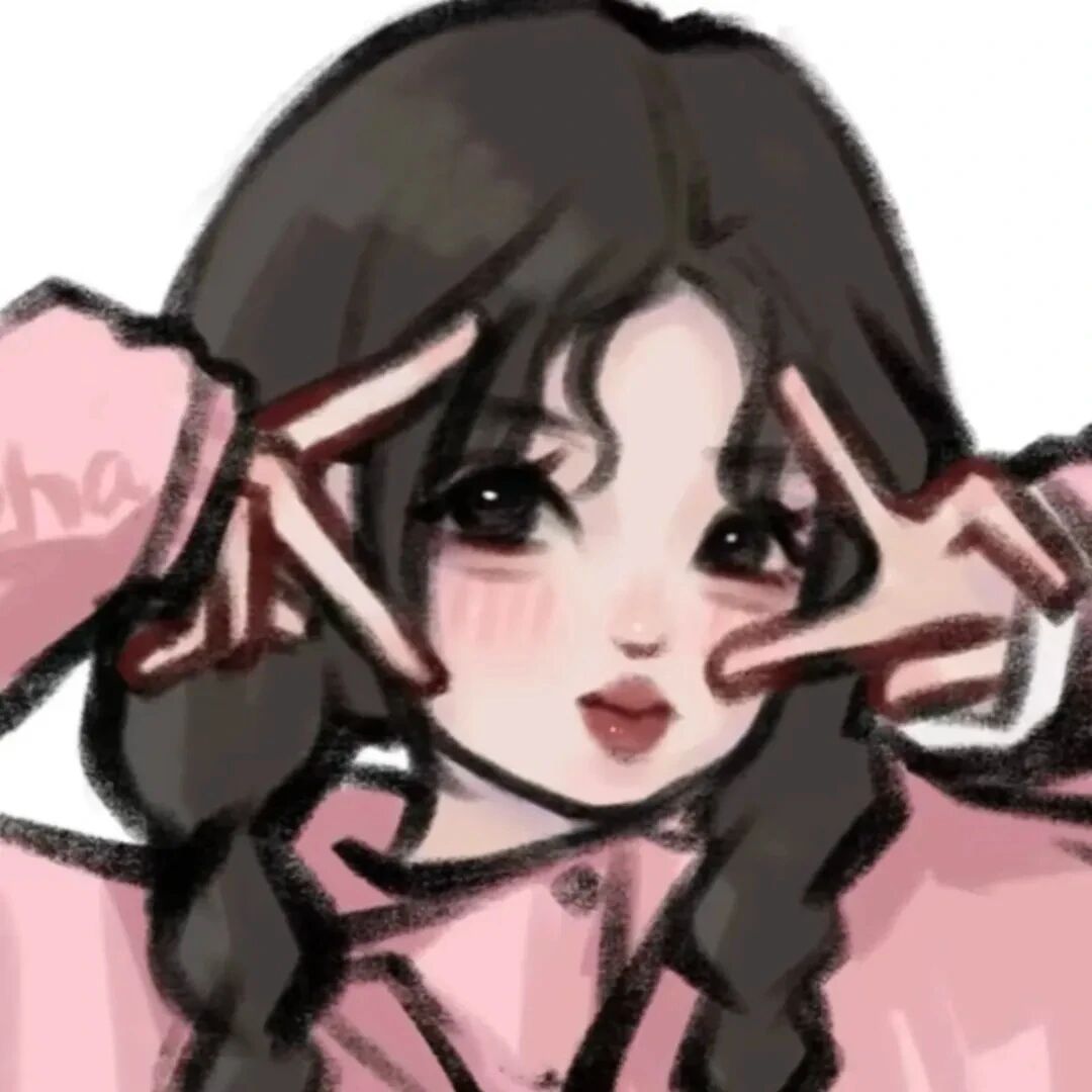 剪刀手甜妹动漫头像女