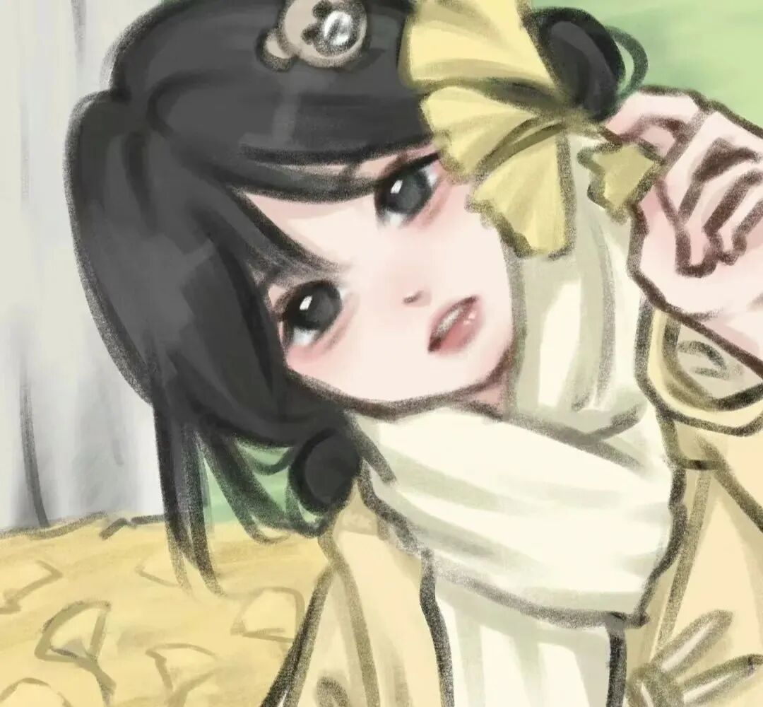 小清新手绘动漫头像女