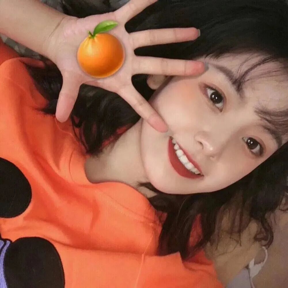 橘子小众女生头像