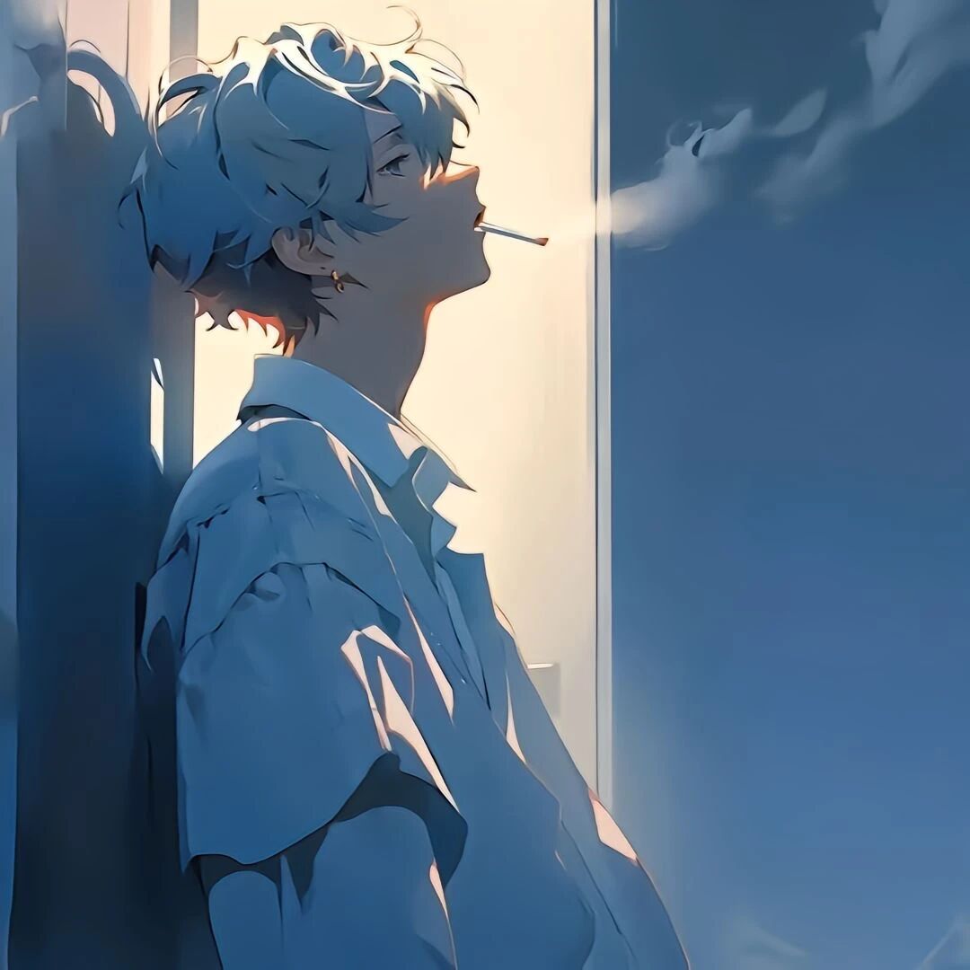 孤独感动漫头像男
