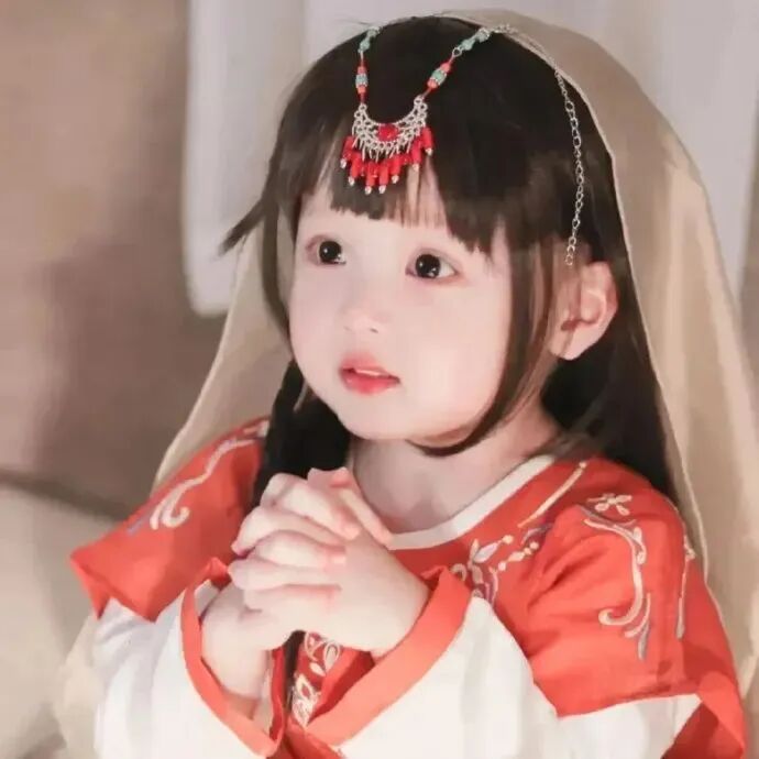 小女孩萌娃头像