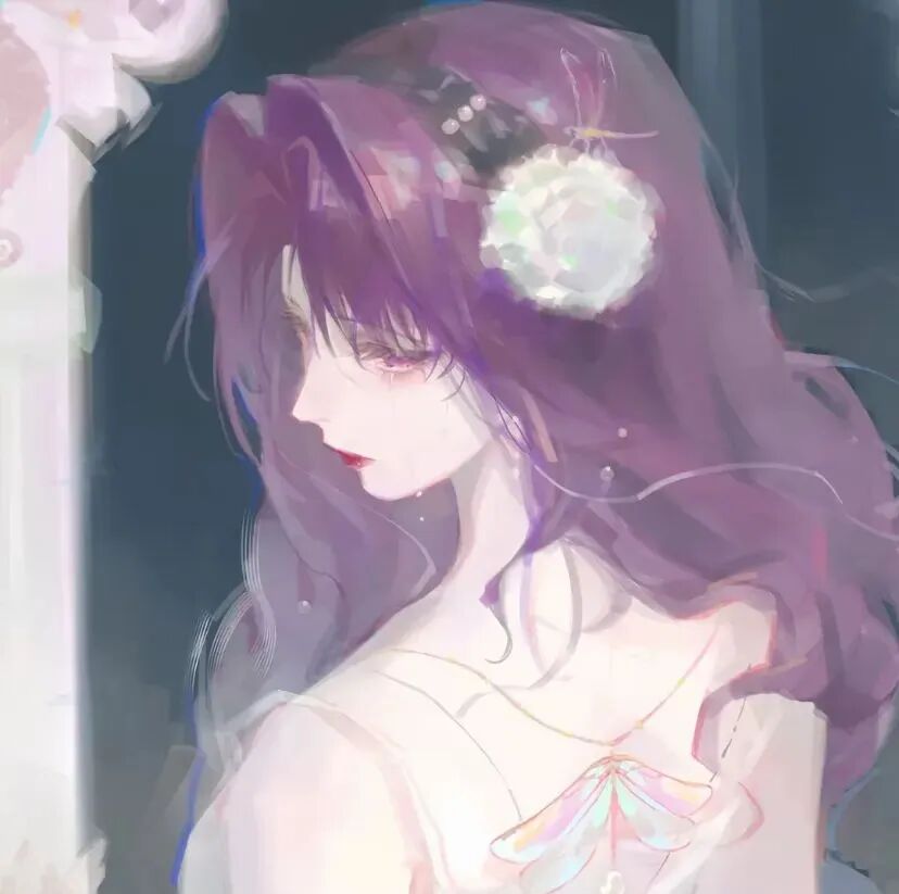 温柔插画动漫头像女