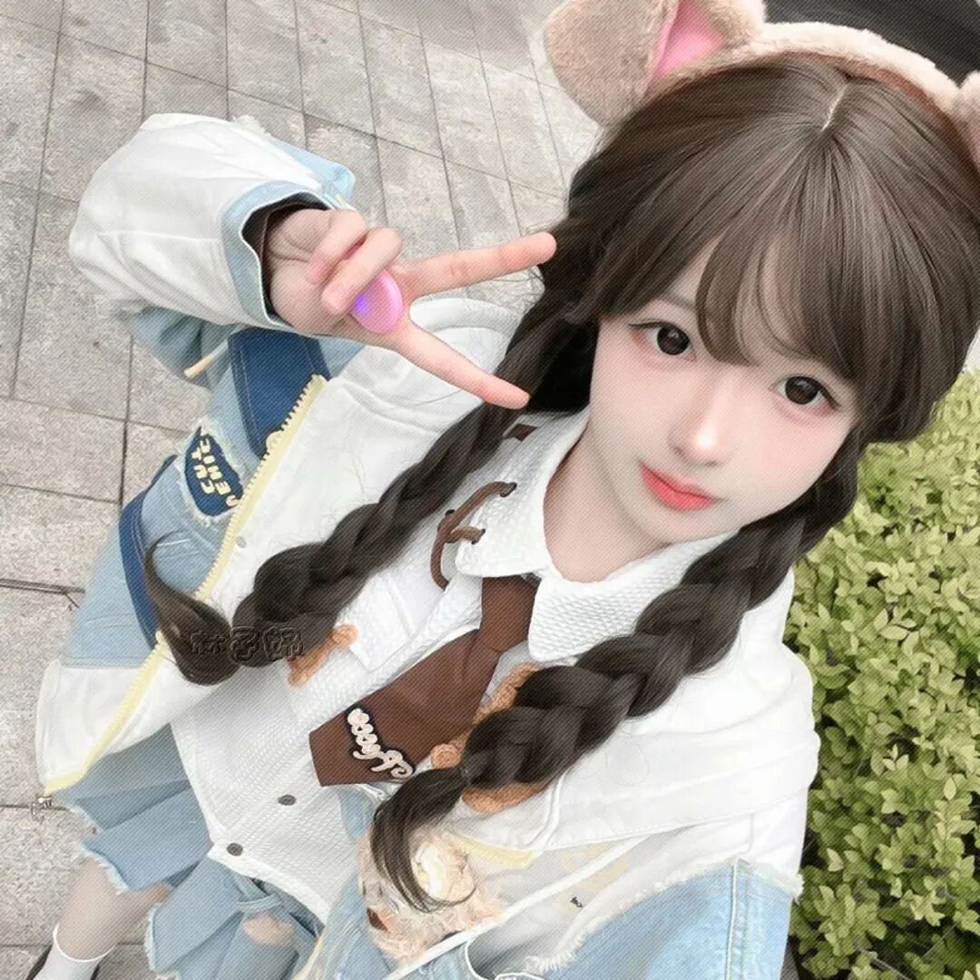 剪刀手少萝女生头像
