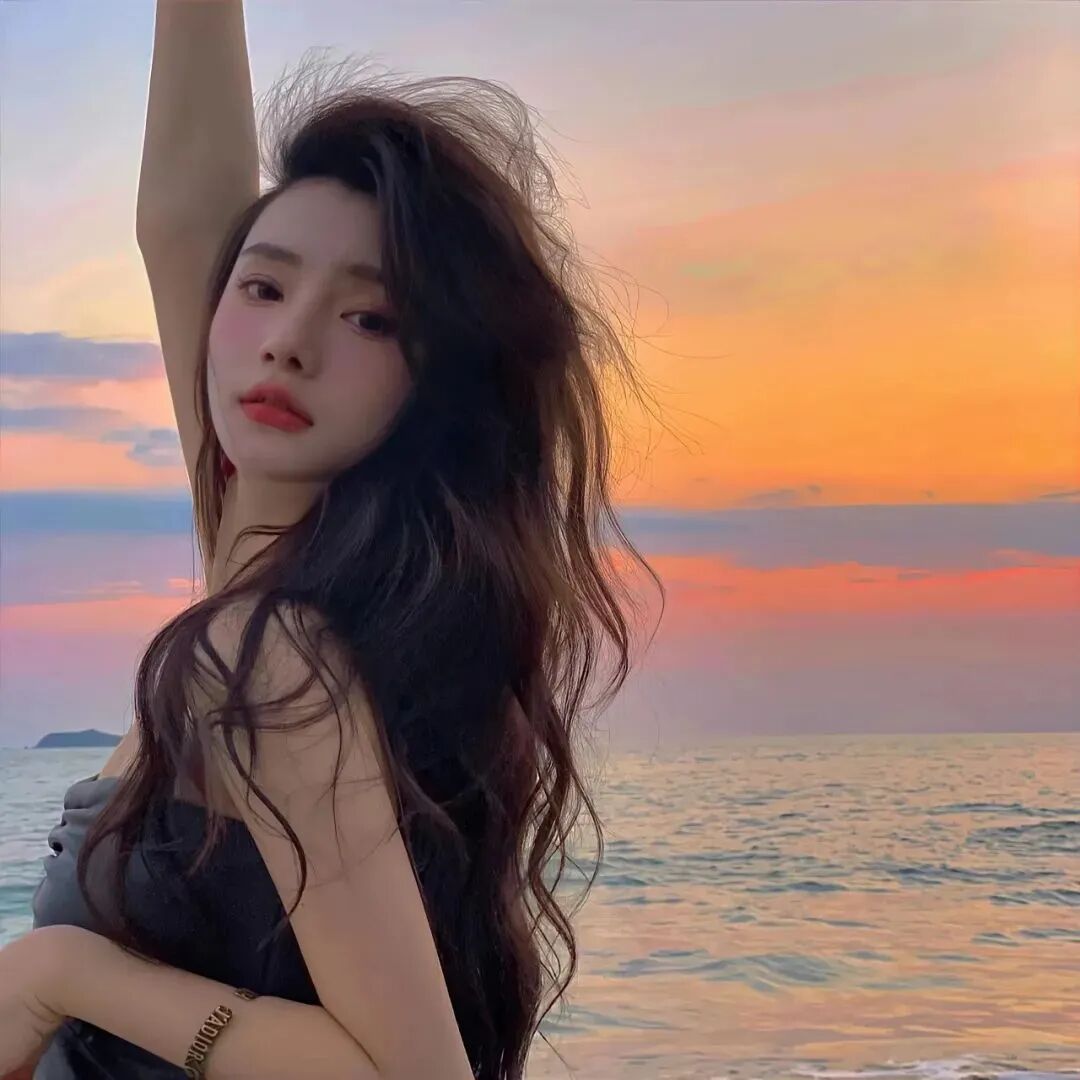 氛围感海边女生头像