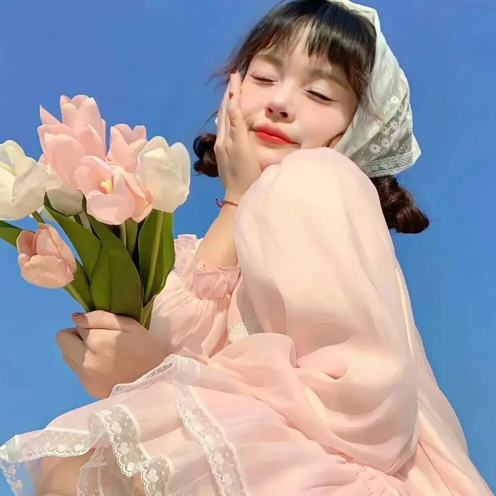 鲜花温柔女生头像