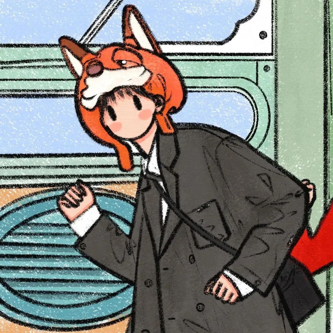 zrngoumaozidobuladuoliya插画情侣头像