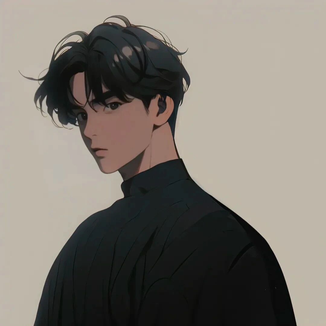 小众插画动漫头像男