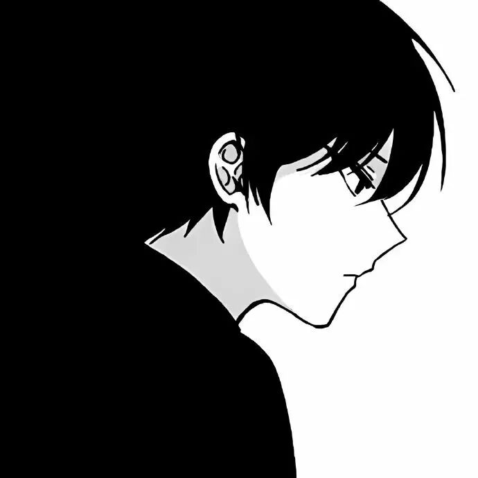 动漫头像  动漫男 动漫男头  动漫头像男 黑白动漫 黑白动漫头像