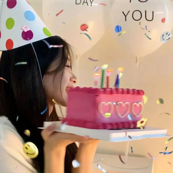 女生 女生头像 女头 生日快乐头像 生日快乐 侧脸 侧脸头像