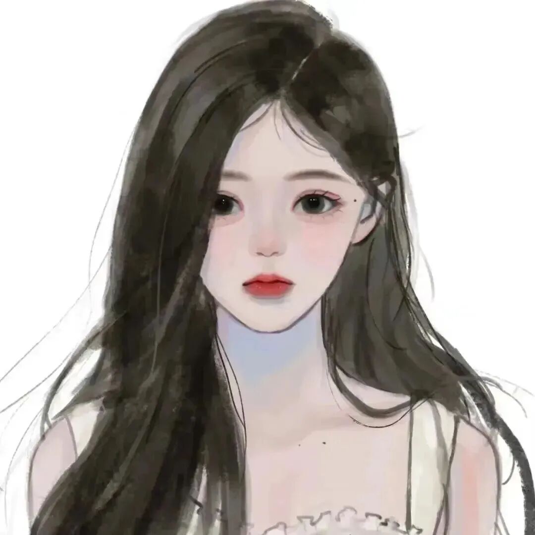 温柔手绘动漫头像女