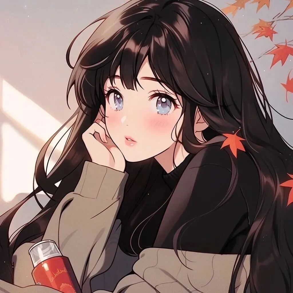 秋天温柔动漫头像女