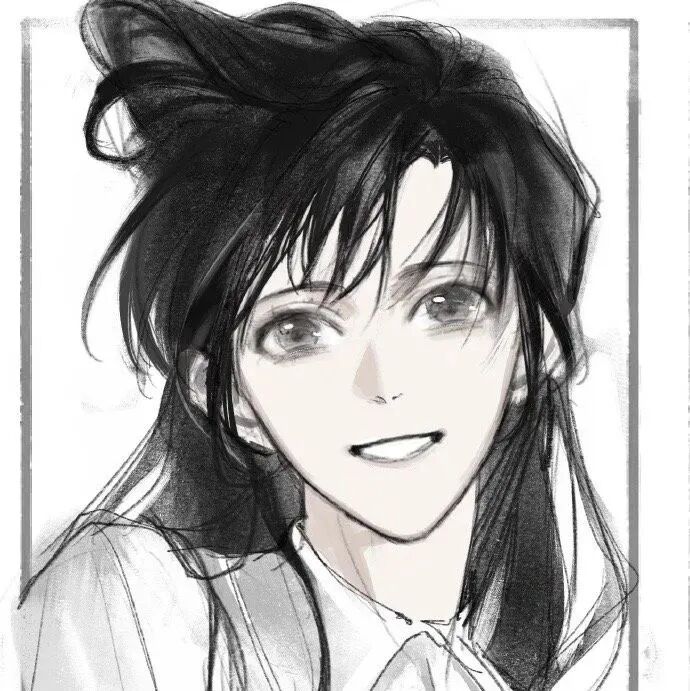 动漫头像  动漫女 动漫女头  动漫头像女 黑白动漫 黑白动漫头像