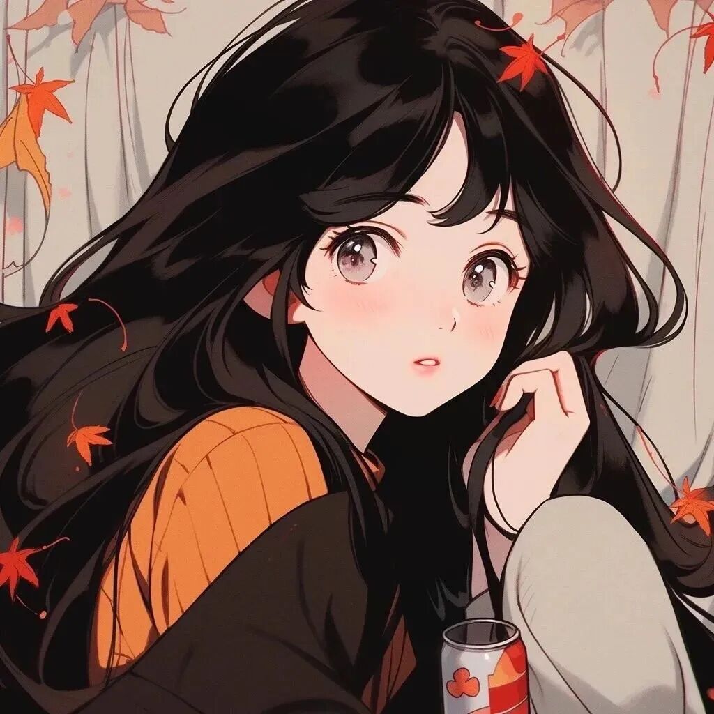 秋天温柔动漫头像女