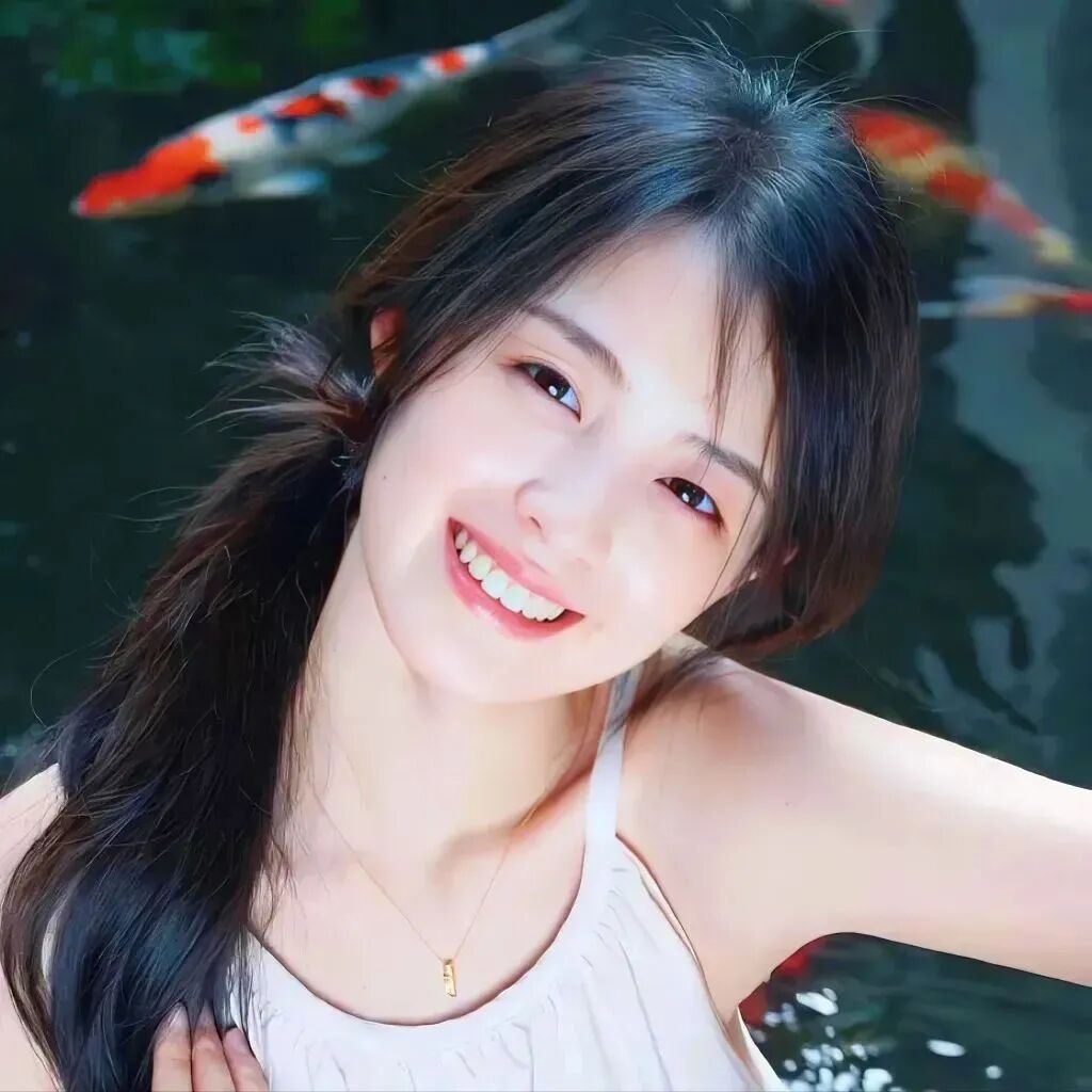 金鱼爱笑温柔女生头像