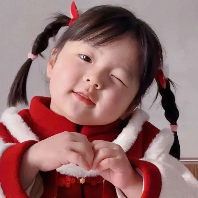 新年丸子妹小女孩萌娃头像