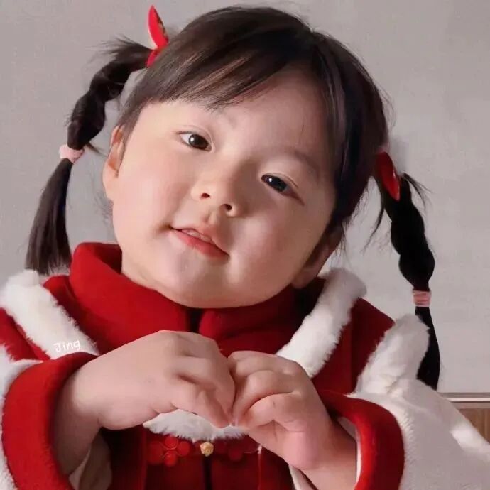 新年丸子妹小女孩萌娃头像