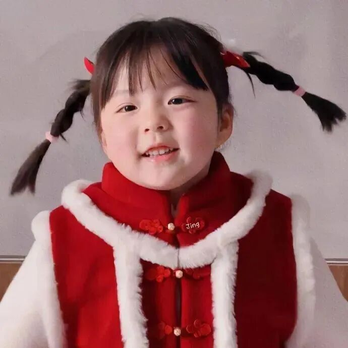 新年丸子妹小女孩萌娃头像