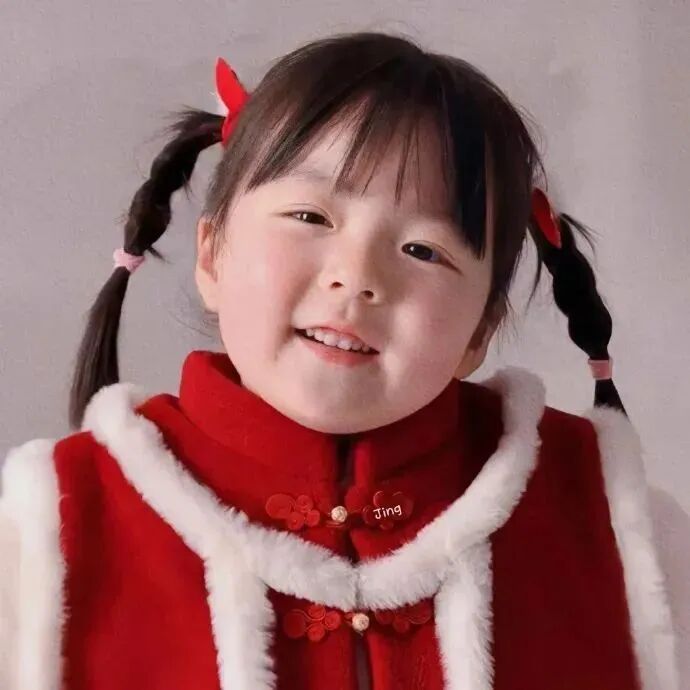 新年丸子妹小女孩萌娃头像