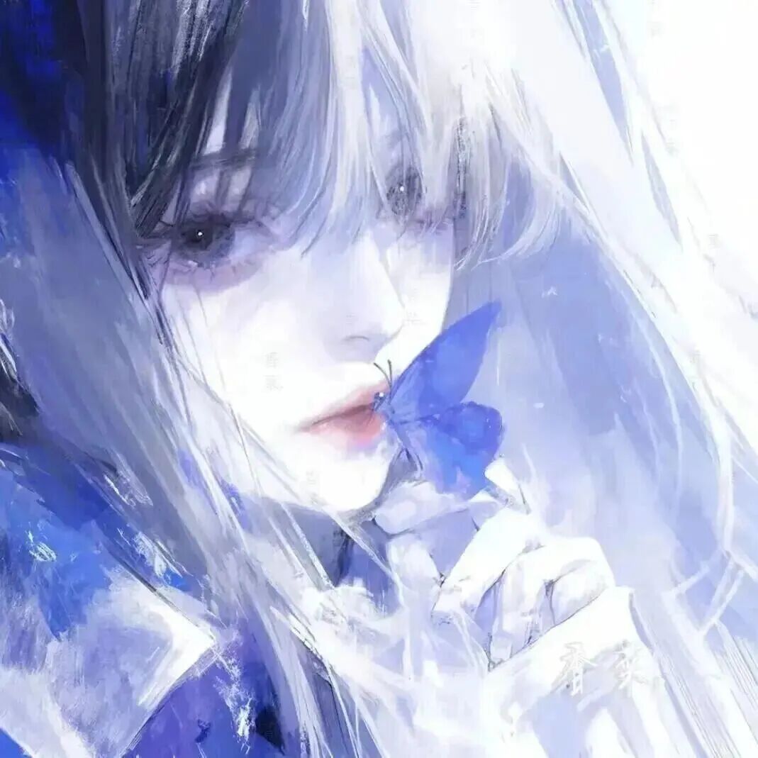 蝴蝶动漫头像女