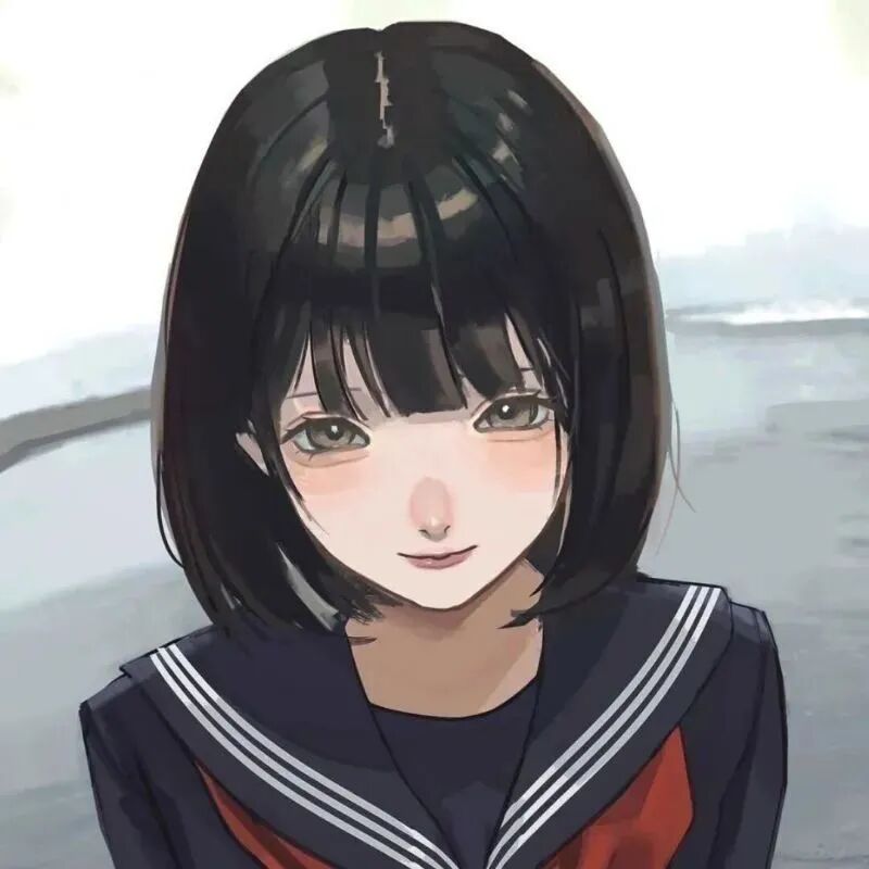 学院风动漫头像女