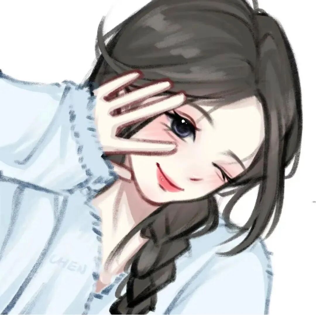 温柔手绘动漫头像女
