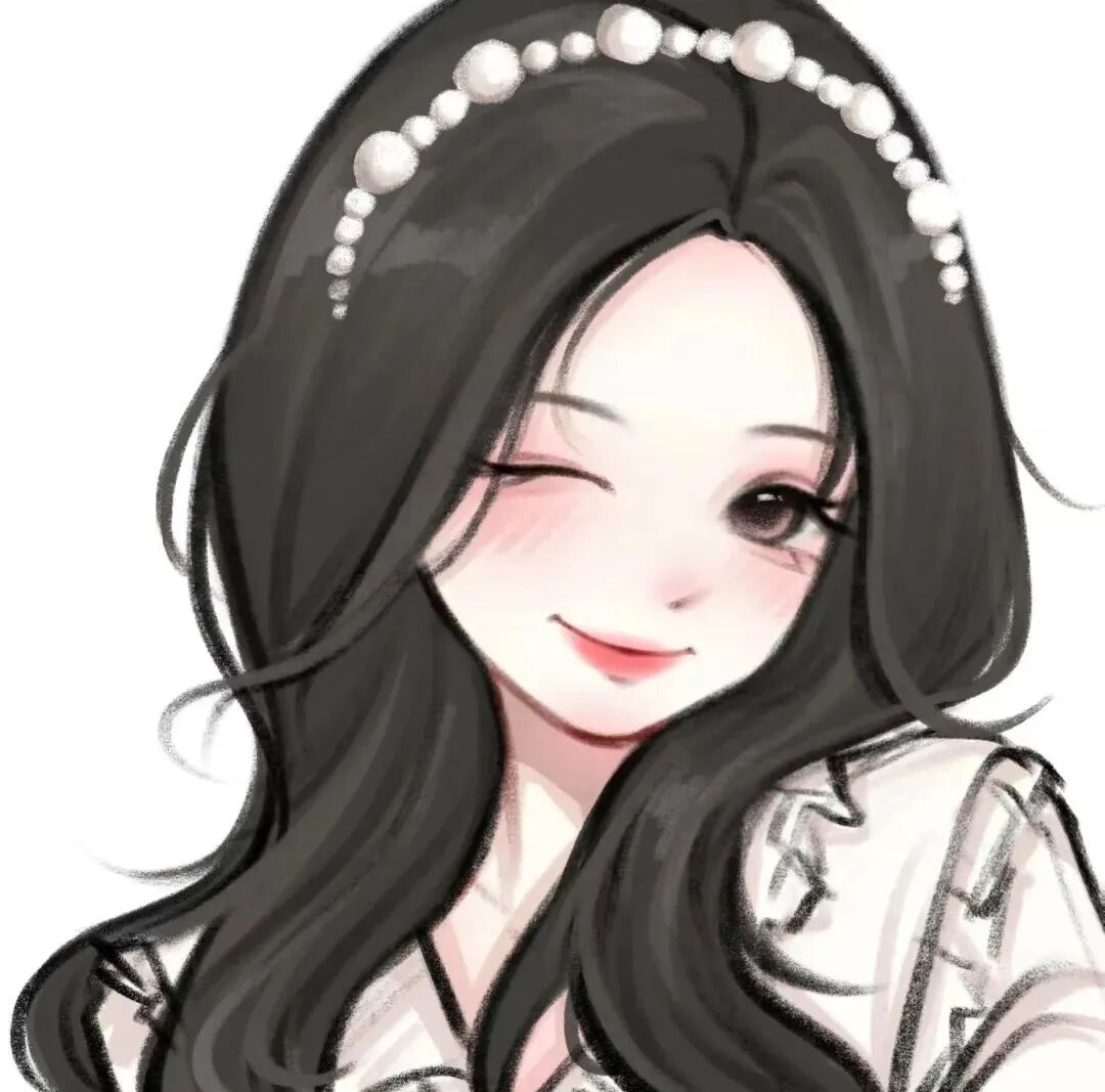 温柔手绘动漫头像女