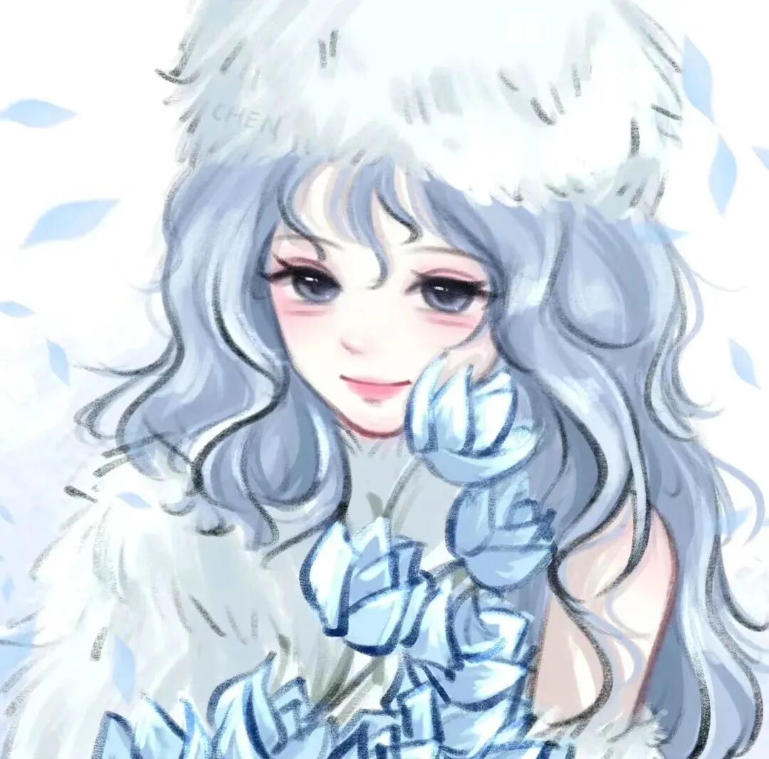 温柔手绘动漫头像女