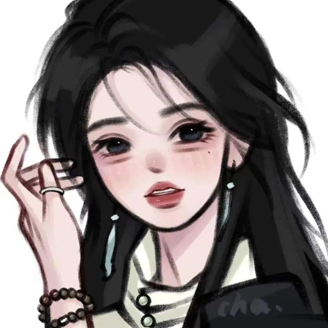 手绘动漫头像女