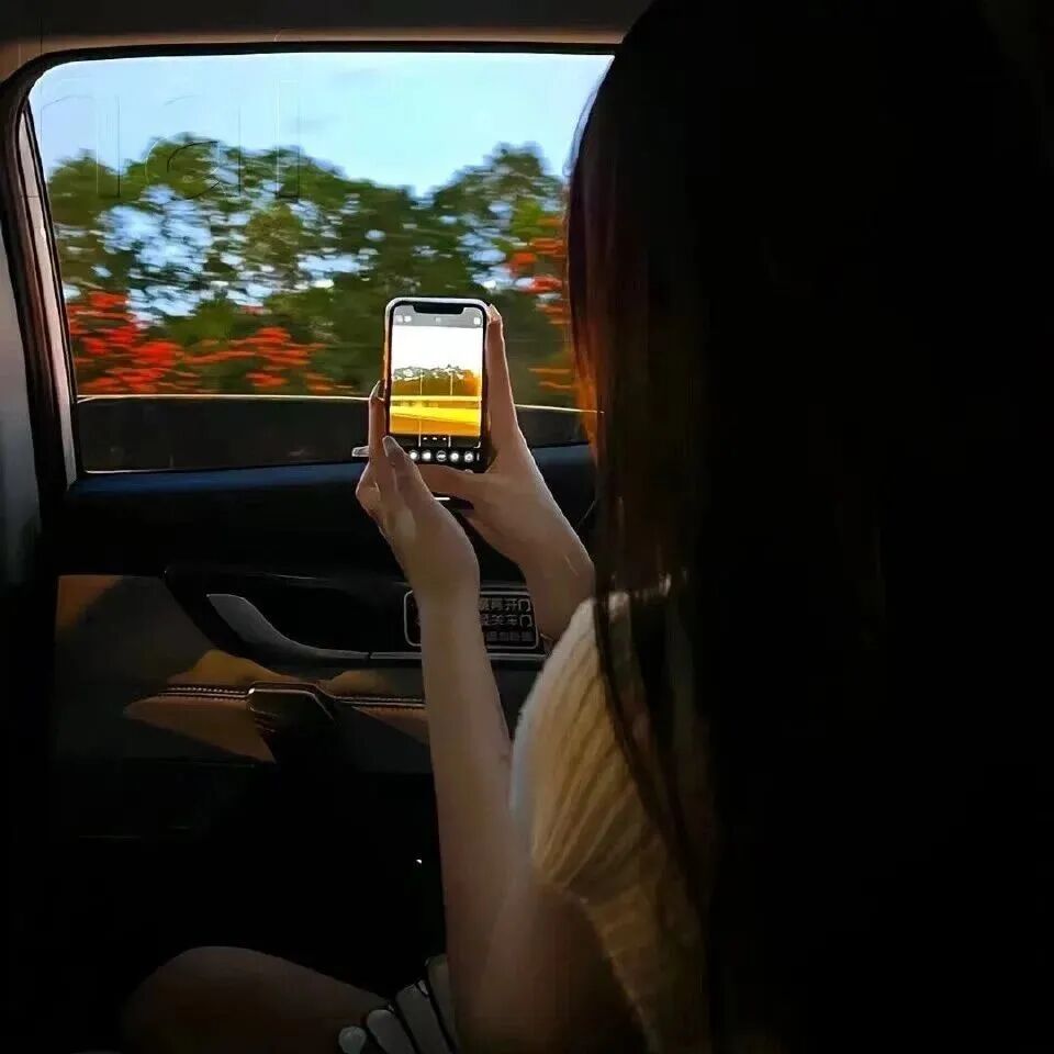 车内不露脸小众女生头像