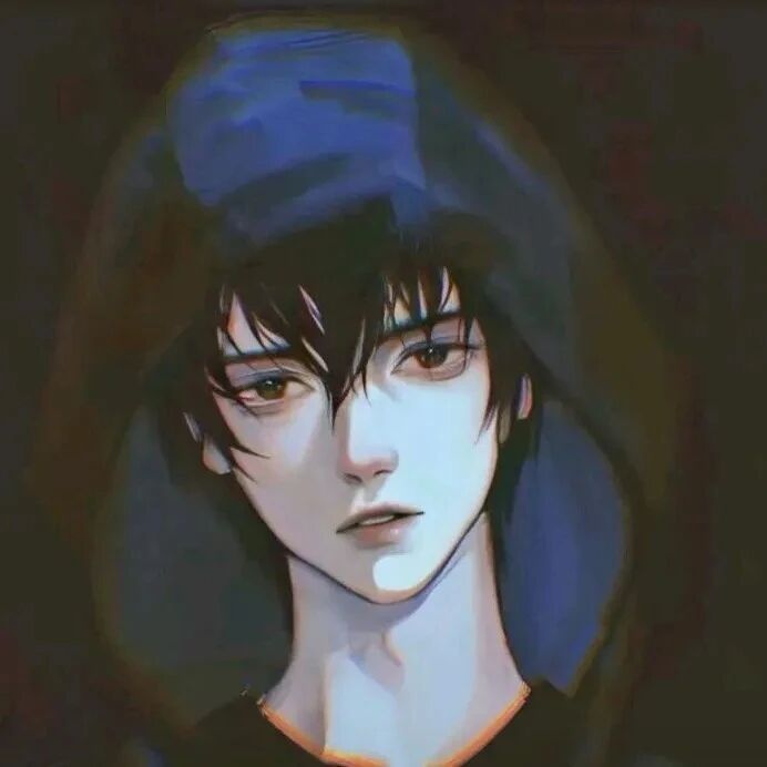 孤独感动漫头像男
