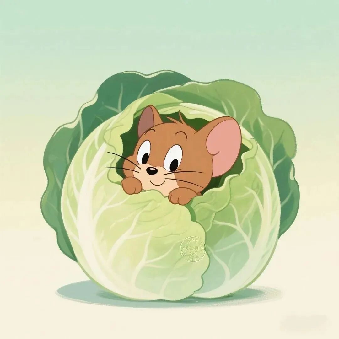 baocamaohcnzhouyu包菜猫和老鼠卡通情侣头像