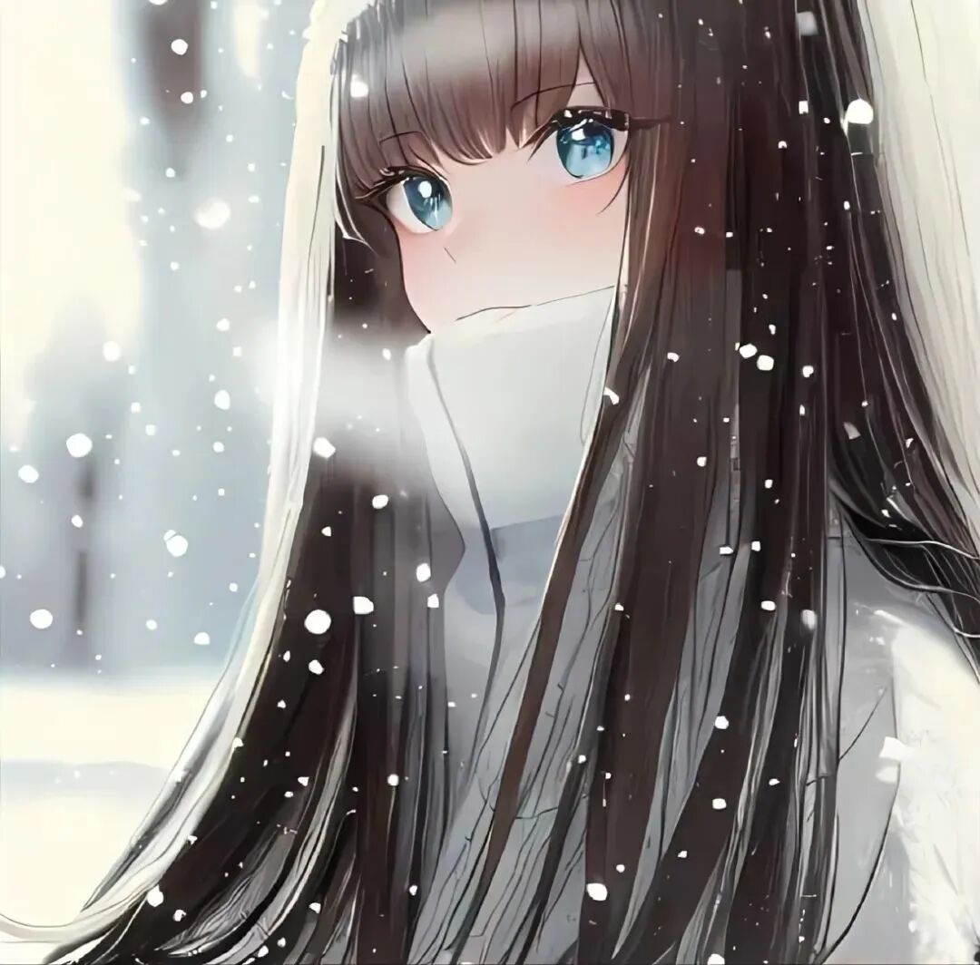 动漫头像女下雪唯美动漫头像女