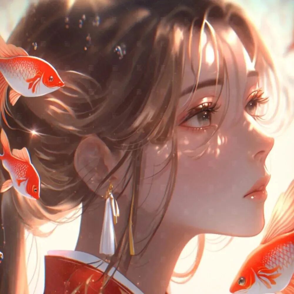唯美动漫情侣头像