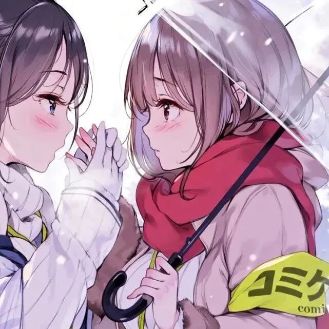 闺蜜头像 闺蜜 动漫闺蜜头像  二人闺蜜 二人闺蜜头像 雨伞 雨伞头像 
