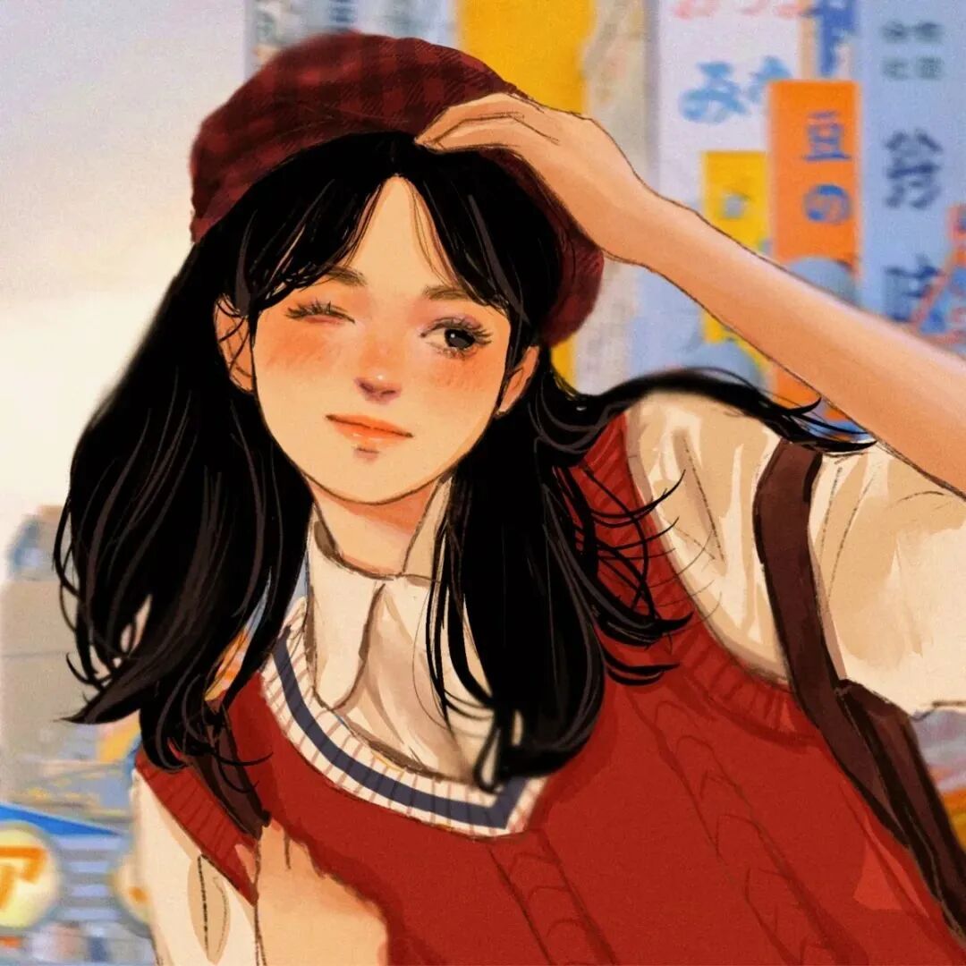唯美动漫头像女文艺头像
