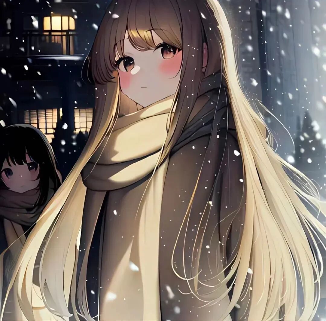 动漫头像女下雪唯美动漫头像女